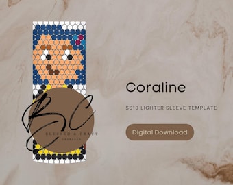 Coraline SS10 Lighter Sleeve Template
