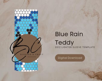Szablon na rękaw zapalniczki Blue Rain Teddy SS12