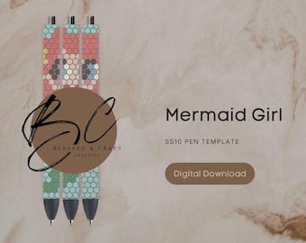Szablon długopisu Mermaid Girl SS10
