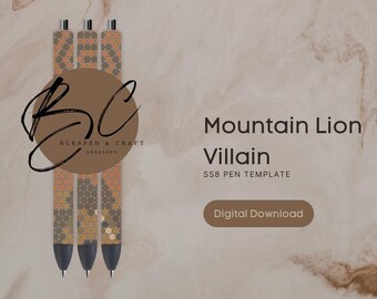 Szablon długopisu Mountain Lion Villain SS8