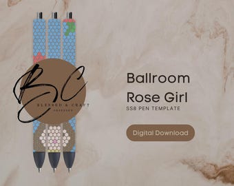 Szablon długopisu Ballroom Rose Girl SS8