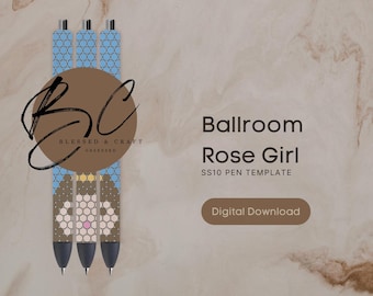 Szablon długopisu Ballroom Rose Girl SS10