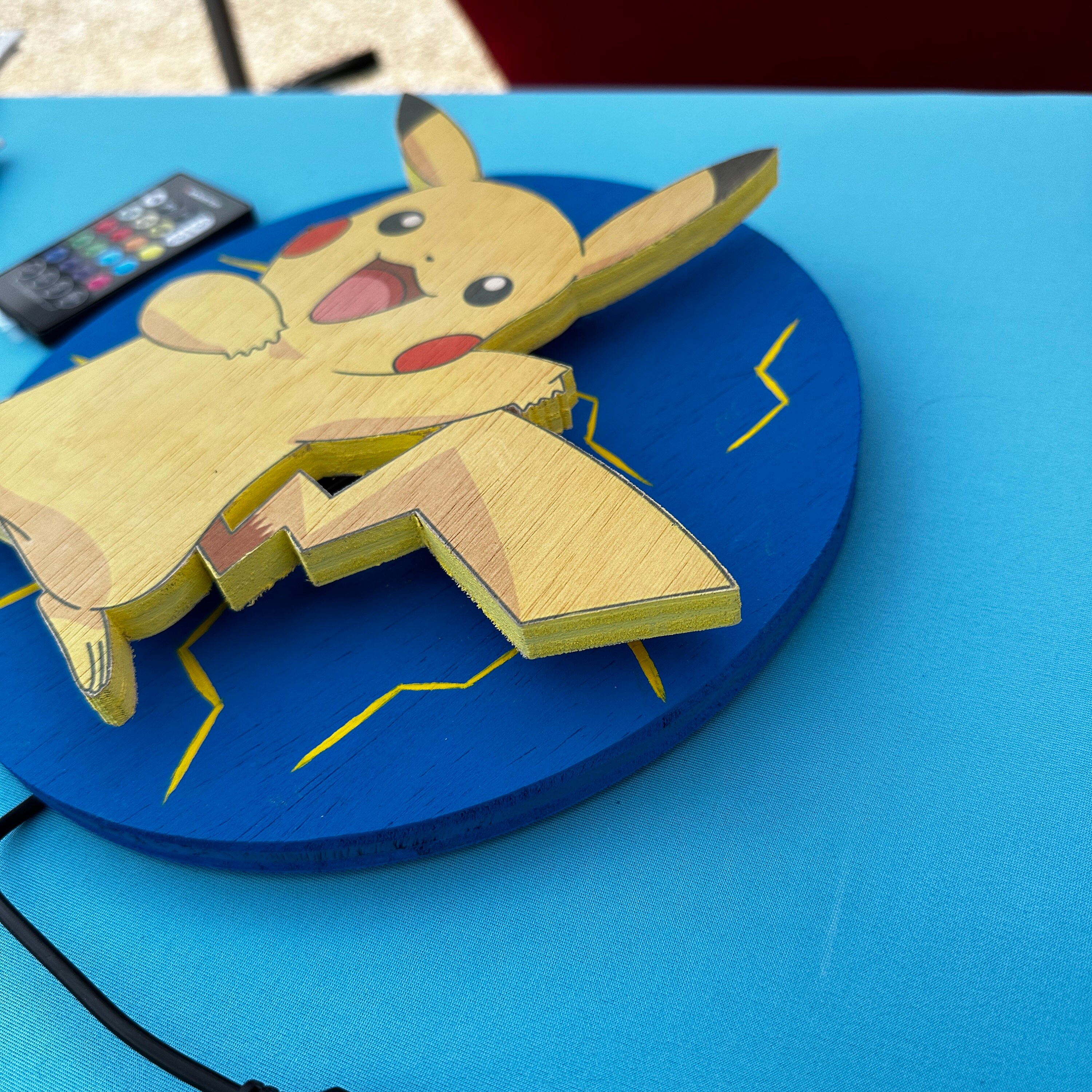 Pikachu Light up Wall Art Illuminate Your Space With Pokémon Charm Etsy