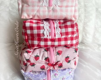 Handmade Lace Bow Pouches