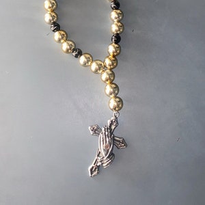 Handmade Rosary accessory for your car.