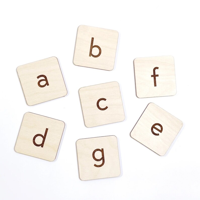 Alphabet Flashcards for Kids Montessori Alphabet Wooden Flashcard