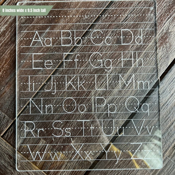 Reusable Acrylic Dry Erase Alphabet Tracing Board