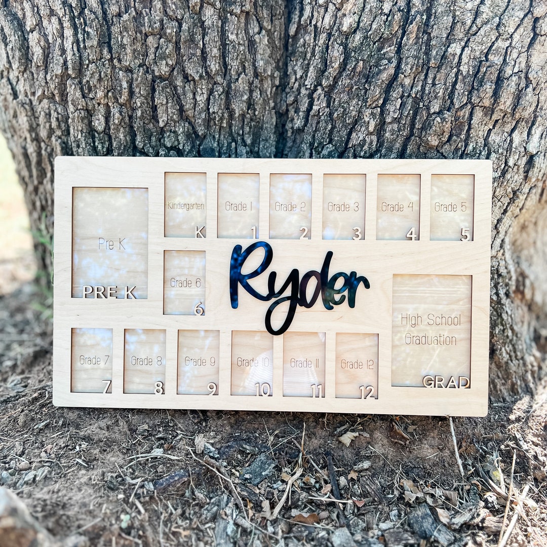 School Years Picture Frame K12 School Picture Frame Keepsake Picture Frame K12 Etsy