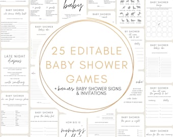 Babyshowerspellen | Afdrukbare spellen | Ideeën voor een babyshower | Nieuwe moeders | Mama om te zijn | Moeders verwachten | Afdrukbare babyspellen