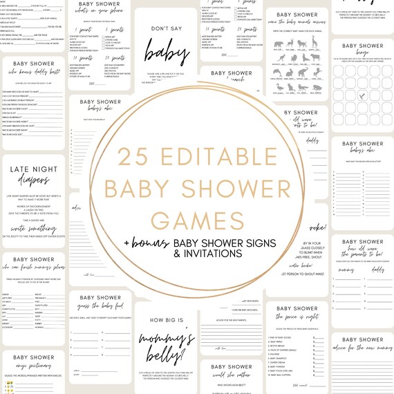 Baby Shower Games | Printable Games | Baby Shower Ideas | New Moms | Mama to Be | Expecting Moms | Printable Baby Games