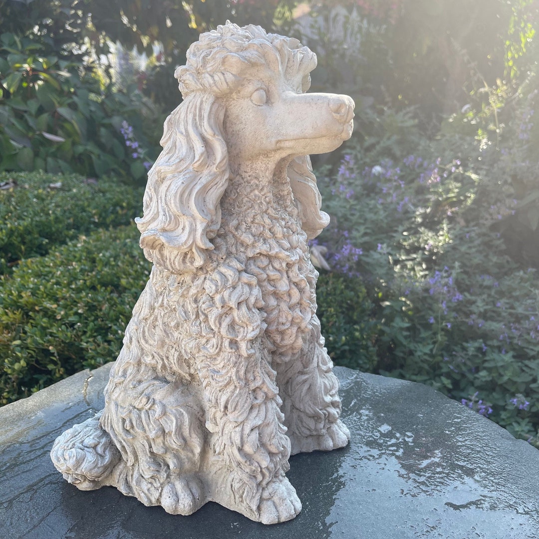Standard Poodle Garden Statue Outdoor Large 14.5 Etsy