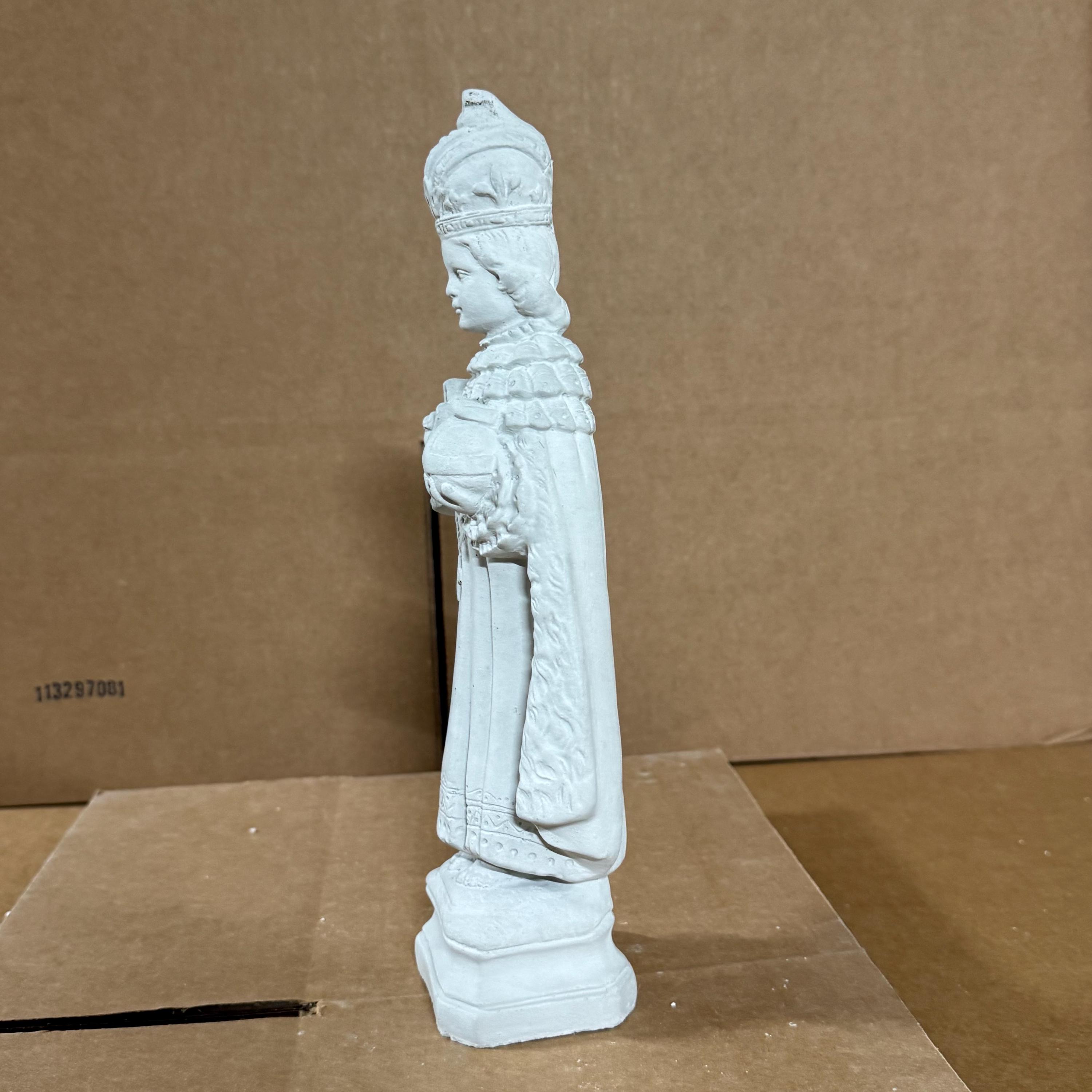 12 Inch Infant of Prague Statue - Outdoor Concrete Jesus Garden ...
