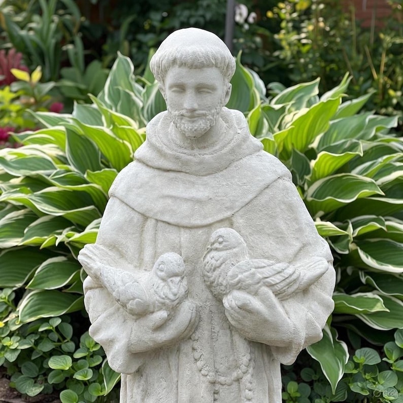 concrete-saint-francis-statue-with-birds-27-catholic-garden-sculpture