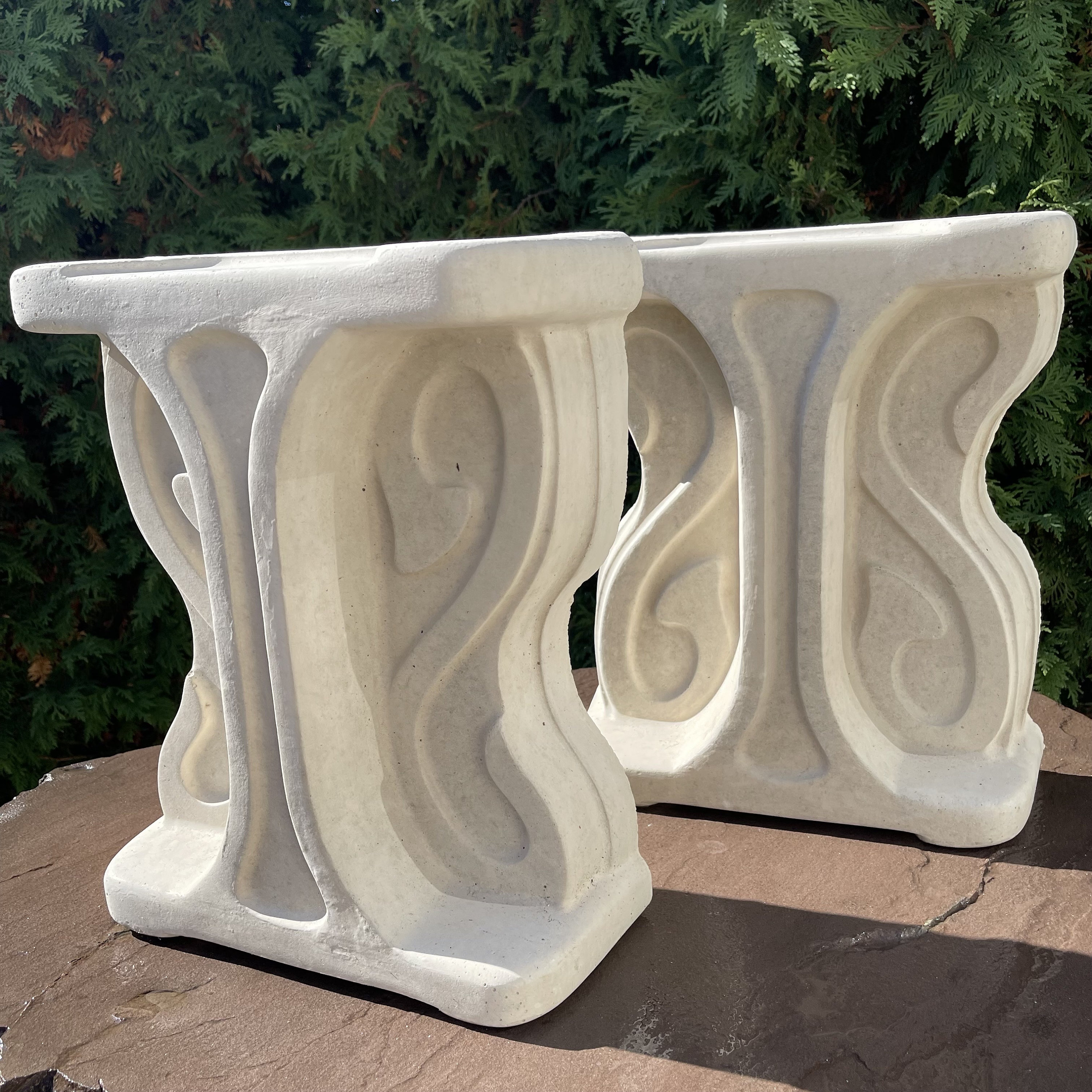 Concrete bench online ends