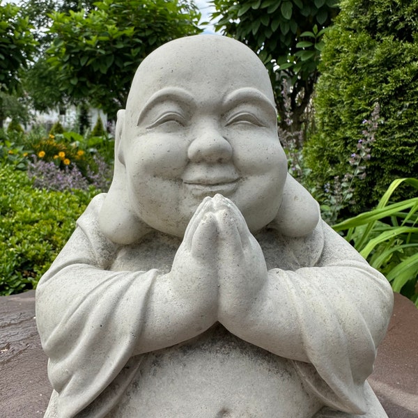 Happy Buddha Garden Sculpture Etsy