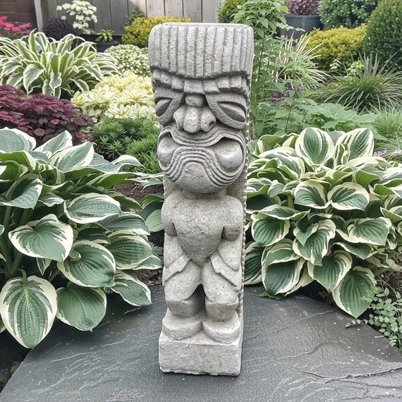 Statue De Jardin Tiki Totem Tennessee Titans - 16 Pouces En Résine - Décoration Extérieure Fan NFL