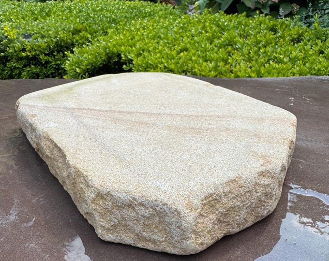 Natural Stone Pedestal Stand 12 Inch Garden Display Riser Artwork ...