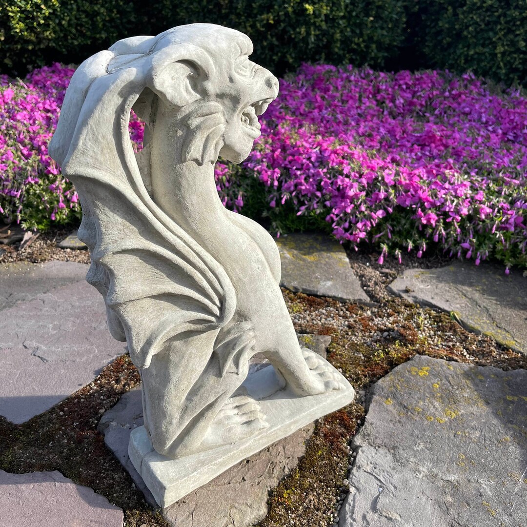Concrete Gargoyle Statues Large Stone Outdoor Garden Statuary 18