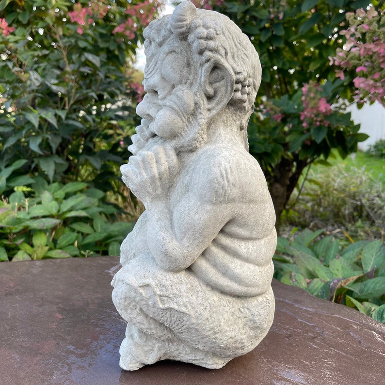 Concrete Pan Garden Statue for Sale Outdoor Cast Stone Cement Etsy