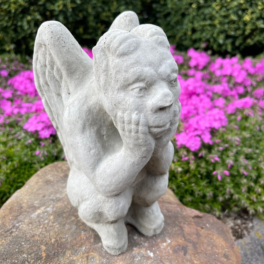 Outdoor Gargoyle Statue for Sale Concrete Garden Decoration Etsy