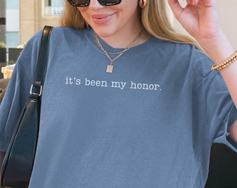 Comfort Colors Fourth wing Bookish Shirt, Liam Mairi It's been my honor Shirt, Empyrean Bookish Merch, Dragon Rider,Fantasy Book Reader Gift