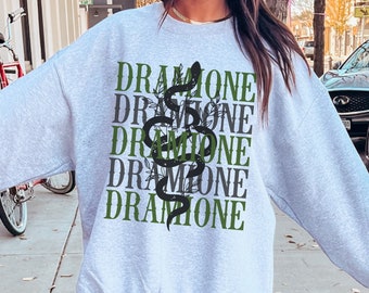 Booktok Dramione Sweatshirt, Bookish Sweatshirt, Fanfiction Crewneck, Romantasy Snake Sweater, Bookworm Literary Bibliophile Gift