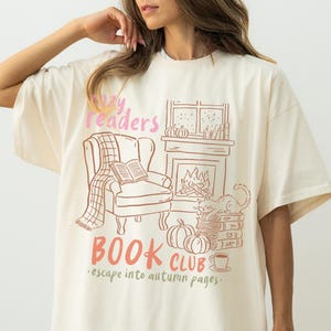 Comfort Colors Cozy Readers Book Club Shirt, Bookish Shirt, Reader Shirt, Book Lover Shirt, Reading Lover Shirt, Fall Bookworm Shirt Booktok