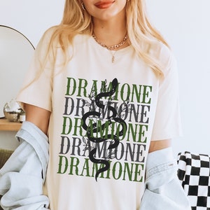 Booktok Dramione Shirt, Bookish Shirt, Fanfiction Tee Shirt, Romantasy Snake Tshirt, Bookworm Literary Bibliophile Gift