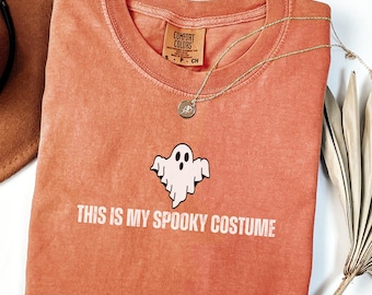 Comfort Colors This Is My Costume Shirt, Funny Halloween T-Shirt, Last Minute Costume Shirt, Halloween Party Spooky Tee, Lazy Costume Shirt