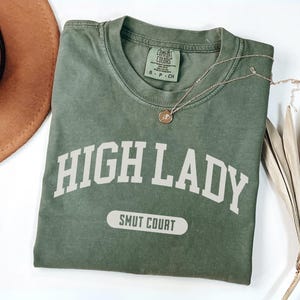 High Lady of the Smut Court Comfort Colors Bookish Shirt, Spicy Book Reader Gift, Smut Reading Shirt, Smutty Books Tshirt, Romantasy Reading