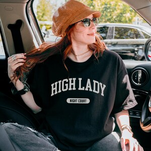 High Lady of the Night Court Sweatshirt, Feysand Sweatshirt, Bookish Shirt Comfort Colors, Romantasy Reader Gift image 13