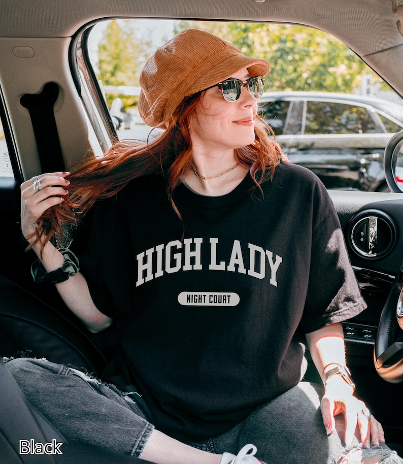 High Lady of the Night Court Sweatshirt, Feysand Sweatshirt, Bookish Shirt Comfort Colors, Romantasy Reader Gift image 13