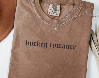 Hockey Romance Comfort Colors Bookish Shirt, Sports Romance Reader Gift, Reading Shirt, Book Tropes Tshirt, Bibliophile T-shirt, Book Lover