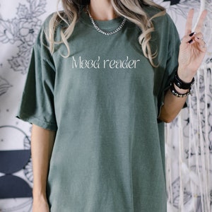 Mood Reader Comfort Colors Shirt, Reading Lover Tshirt, Bookish Shirt, TBR Reader Shirt, Bibliophile Gift for Reader, Booktok Booktrovert