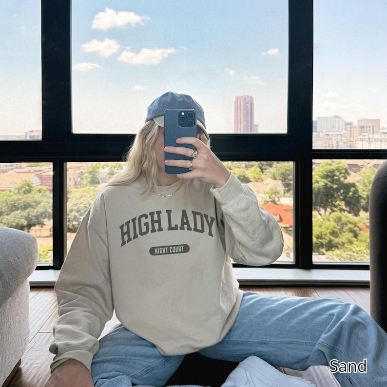 High Lady of the Night Court Sweatshirt, Feysand Sweatshirt, Bookish Shirt Comfort Colors, Romantasy Reader Gift Sand