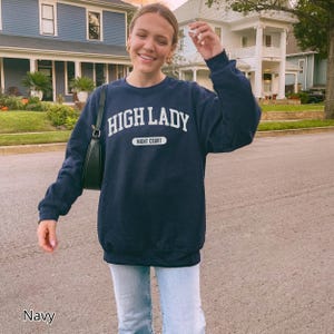 High Lady of the Night Court Sweatshirt, Feysand Sweatshirt, Bookish Shirt Comfort Colors, Romantasy Reader Gift Navy