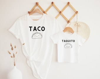 Taco and Taquito Shirt - Big Taco and Little Taco, Spanish Shirt, Funny Spanish shirt, Taco Shirt, Mom and Son shirt, Dad and Daughter shirt
