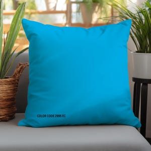 30 Blue Tones Solid Color Pillow Cover, Plain Throw Pillow Cover for Couch, Blue Sofa Cushion Cover, Navy Blue, Sky Blue, Royal Blue, Teal