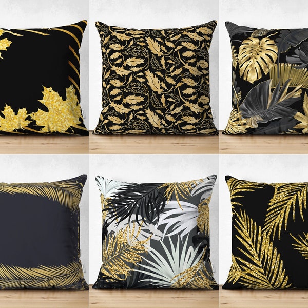 Shop Black Gold Pillow Etsy