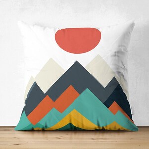 Akzent Kissenbezug: Abstraktes Sonnenaufgang Muster (Reißverschluss, verschiedene Größen) Pattern #4