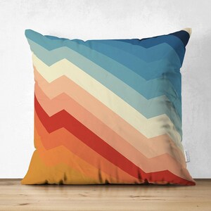 Akzent Kissenbezug: Abstraktes Sonnenaufgang Muster (Reißverschluss, verschiedene Größen) Pattern #2