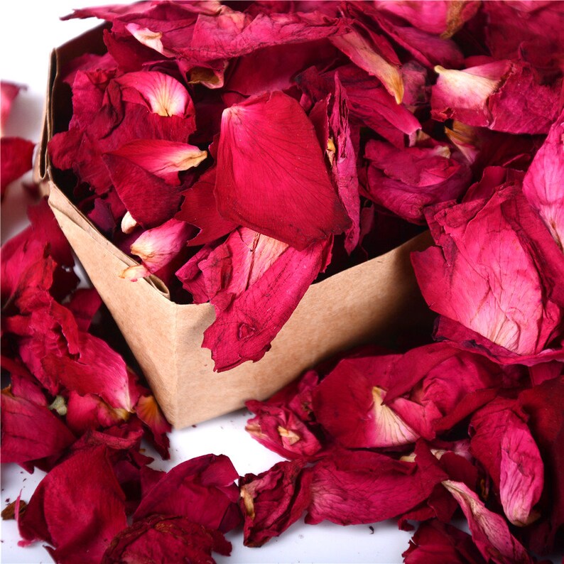 Natural Dried Rose Petals Bath Dry Flower Petal Spa Whitening Etsy