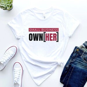 T-shirt kleine onderneming eigenaar [haar], shirt kleine ondernemer eigenaar, cadeau vrouw kleine ondernemer, cadeau voor haar, T-shirt vrouwelijke ondernemer