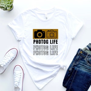 Camera Photog Life Shirt, Camera Art Tee, Camera Love Tshirt, Photography Shirt, DSLR Photographer, Camera shirt