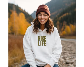 Hike Life Hoodie, Funny Hiking Shirts, Mountain Vacation Tee, Hiker Lovers, Girls Hiking, Womens Hike Trip, Vacation Tees