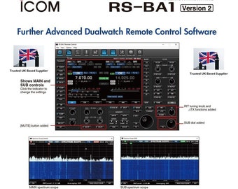 ICOM Radios Rs-ba1 Remote Control Software - with latest Updates Download Today FREE DELIVERY
