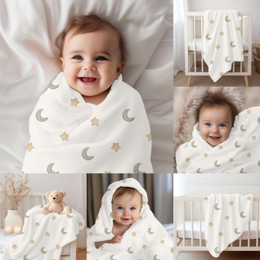 9 Baby Blanket Mock up Bundle Nursery Mockup Bundle Baby Etsy