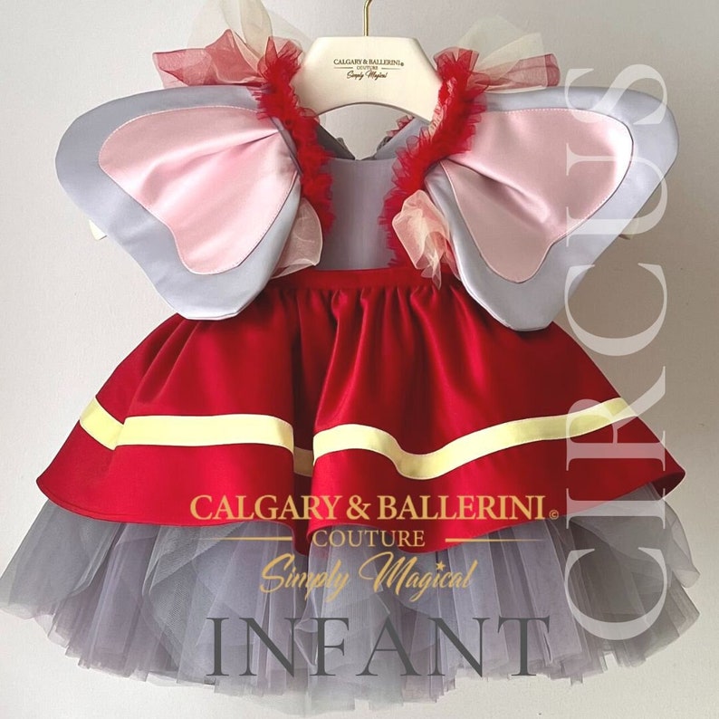 Elephant Ears Costume Girl Circus Dress, Circus Elephant Dress, Ringmaster Dress, Circus