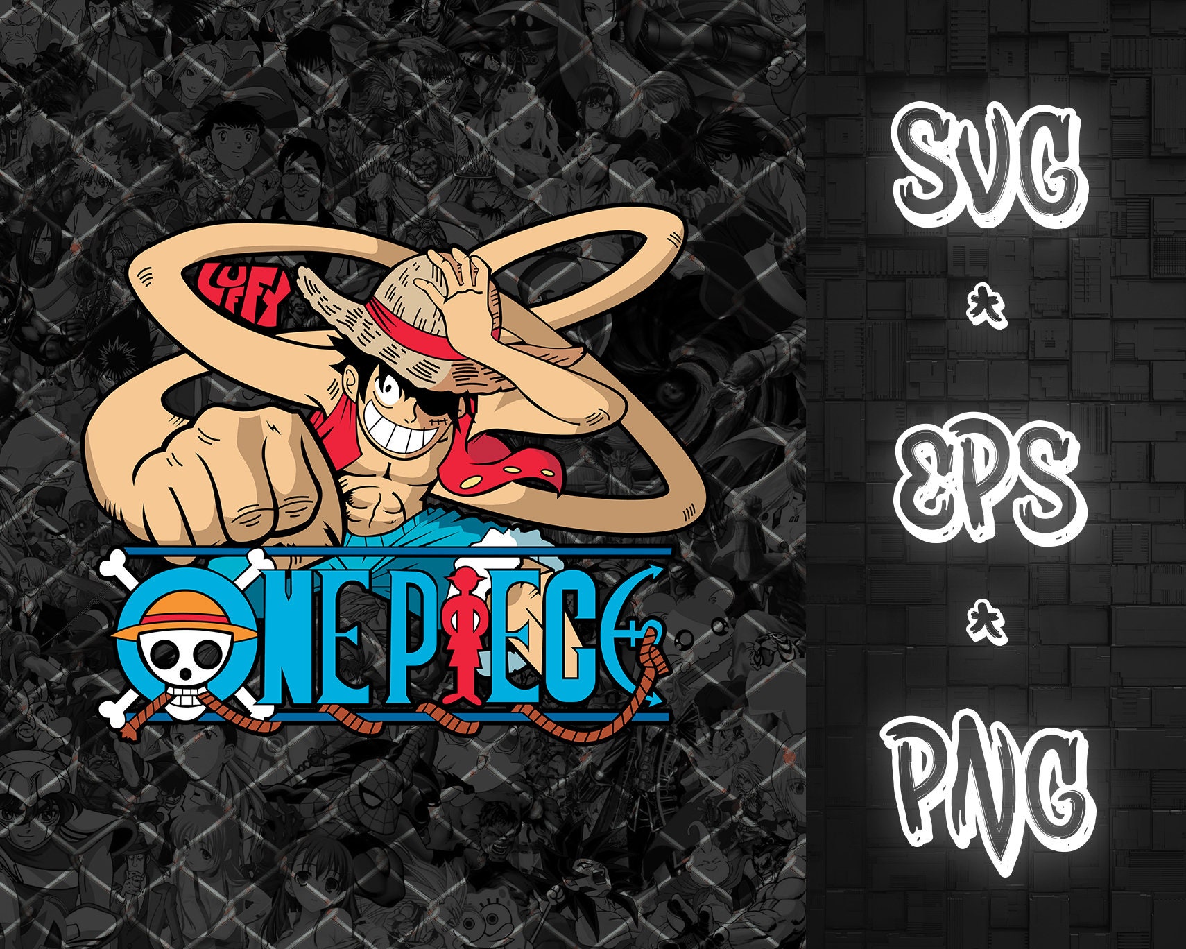 One Piece, Anime Bundle, One Piece Characters, Japanese SVG, PNG,EPS