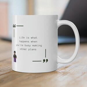 John Lennon Mug, The Beatles Mug, John Lennon Print, John Lennon, Latte Mug, Music Teacher Mug, Peace Mug